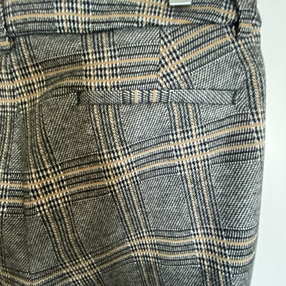 Core Life Neutral Soft Rayon Blend Plaid Office Career Stretch Pants. 30"x27" - Picture 10 of 16